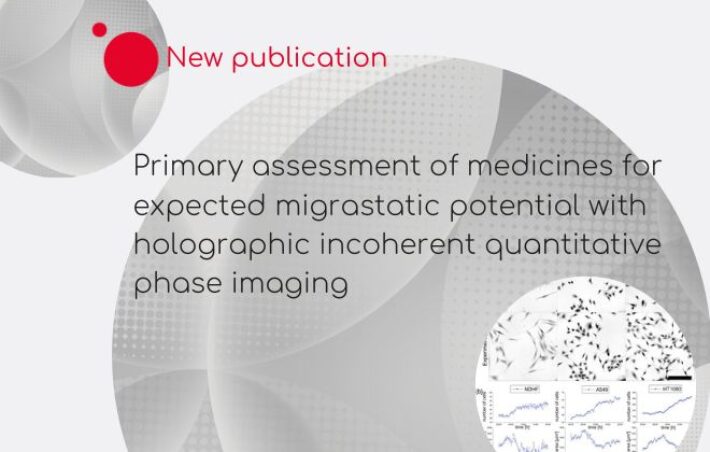 Primary assessment of medicines for expected migrastatic potential with holographic incoherent quantitative phase imaging