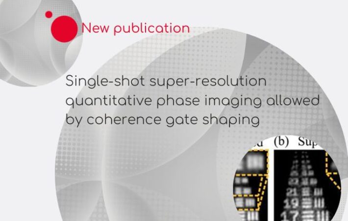 Single-shot super-resolution quantitative phase imaging allowed by coherence gate shaping